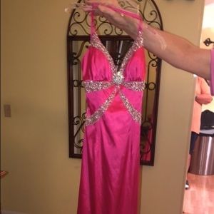 pink prom dress